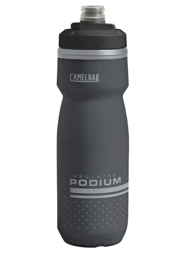macardi Isolierte Sport-Trinkflasche – 620ml Podium-Style Fahrradflasche, Schwarz