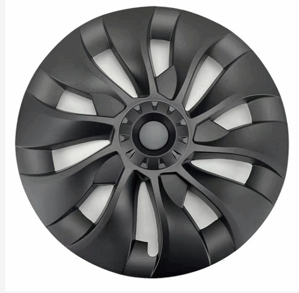 macardi Überturbine Radkappen Set für Tesla Model 3 – 4x Schwarz Matt Felgendeckel - Image 3