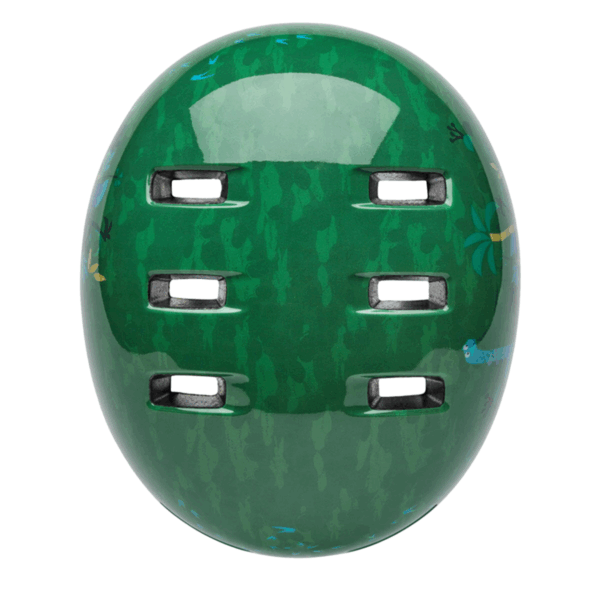 macardi Kinderhelm – Dino Den Design, Gloss Grün, Sicher & Leicht - Image 3