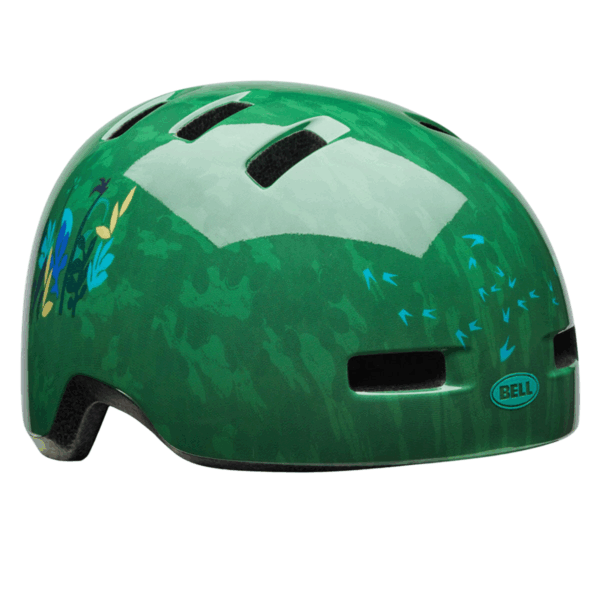 macardi Kinderhelm – Dino Den Design, Gloss Grün, Sicher & Leicht